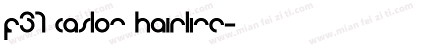 F37 Caslon Hairline字体转换